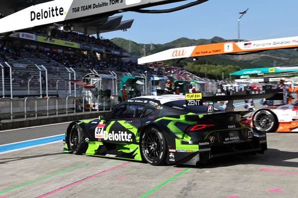 6番手グリッドを獲得したDeloitte TOM'S GR Supra 37号車（笹原右京／ジュリアーノ・アレジ）