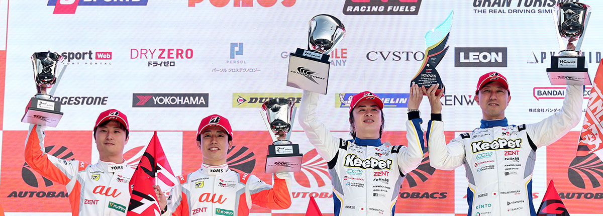 石浦／大湯組GRスープラがポール・トゥ・ウィン！坪井／山下組が2位でGRスープラは2戦連続1-2フィニッシュ