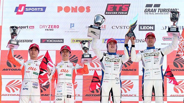 石浦／大湯組GRスープラがポール・トゥ・ウィン！坪井／山下組が2位でGRスープラは2戦連続1-2フィニッシュ