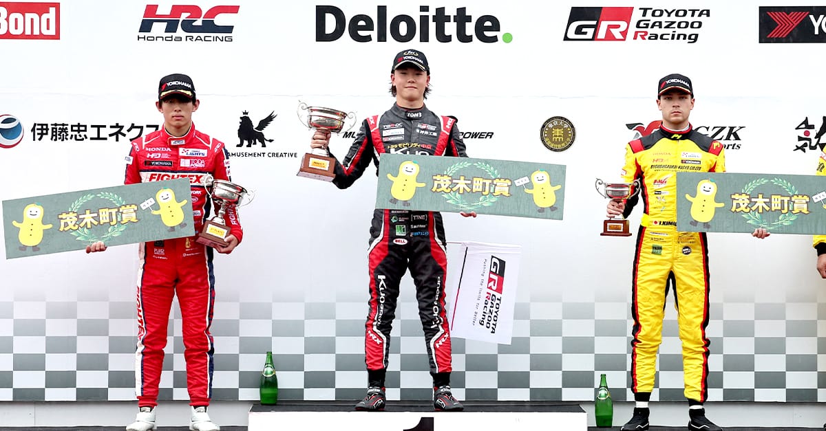 2022年全日本スーパーフォーミュラ・ライツ選手権 第5大会（第13，14，15戦）もてぎ 雨の第13戦でTGR-DCドライバー 小高一斗が圧勝 第14戦では平良響が今季2勝目、野中誠太が2位