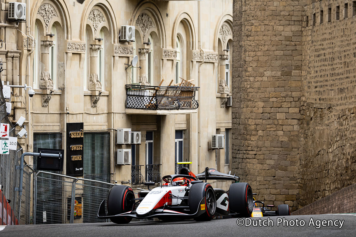 バクー市街地特設サーキットで開催された2025年FIA-F2の第12戦に挑んだART Grand Prixの宮田莉朋