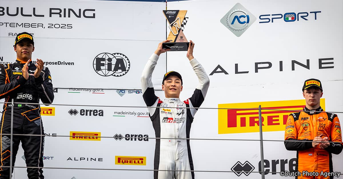 中村仁、レース2でFRECA初表彰台を獲得