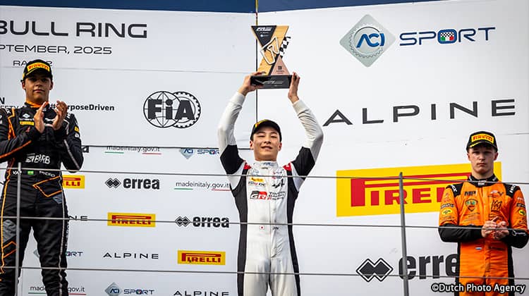 中村仁、レース2でFRECA初表彰台を獲得