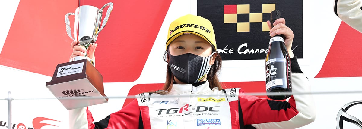 TGR-DC育成ドライバーの小山美姫がFRJデビュー戦で3戦連続表彰台獲得