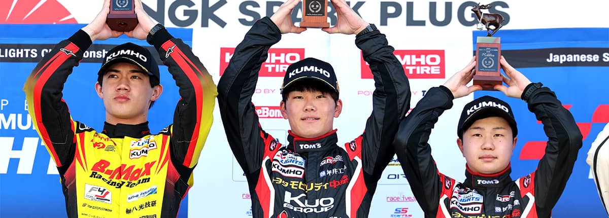 TGR-DCドライバーの18歳 佐野雄城がデビュー戦完全制覇