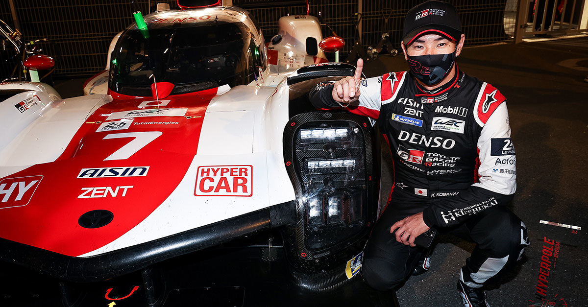 WEC 2021年シーズン 第4戦ル・マン24時間 ハイパーポール TOYOTA GAZOO Racing 5年連続ポールポジション獲得、GR010 HYBRID 2台並び最前列スタート 小林可夢偉がハイパーカーでの新世代最初のポールシッターに