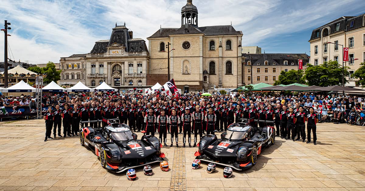 WEC2024年シーズン第4戦ル・マン24時間 公開車検 TOYOTA GAZOO Racing、 恒例の公開車検と市内パレードでGR010 HYBRIDが初走行