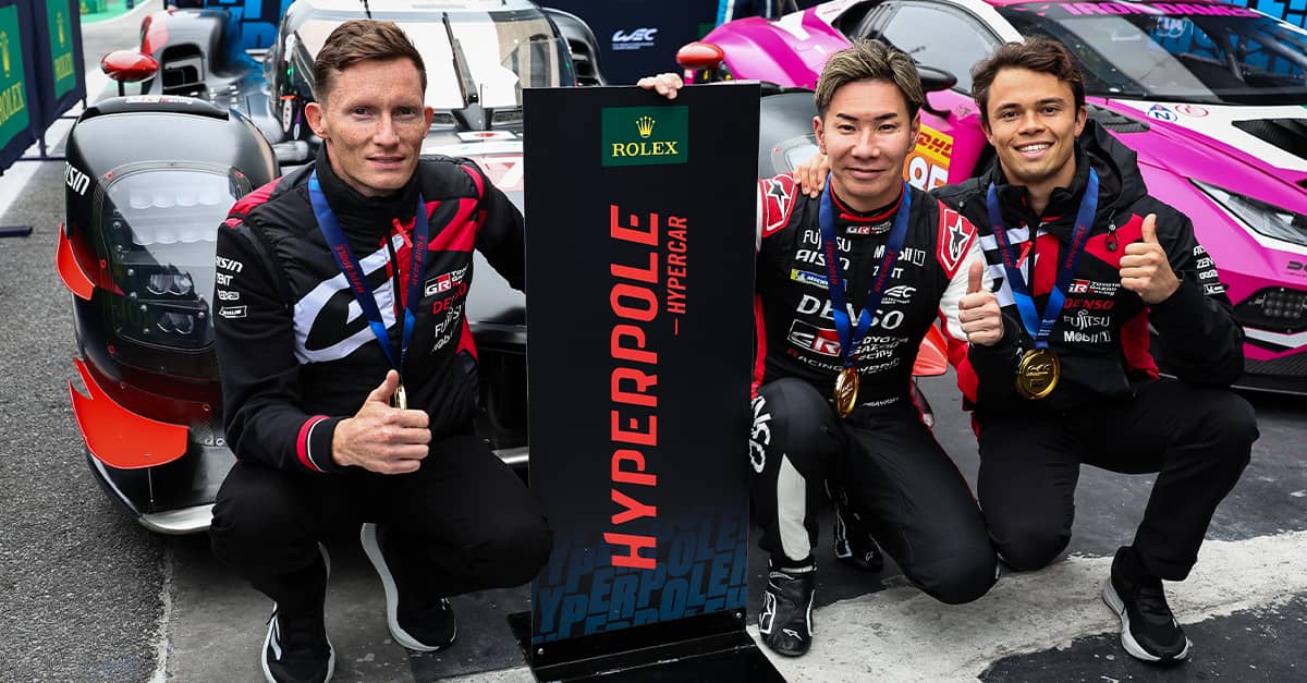 WEC2024年シーズン第5戦サンパウロ6時間 予選・ハイパーポール TOYOTA GAZOO Racing、 僅差の予選&ハイパーポールで小林の7号車が今季初のポールポジション獲得 ブエミの8号車は2番手で続き最前列グリッド独占