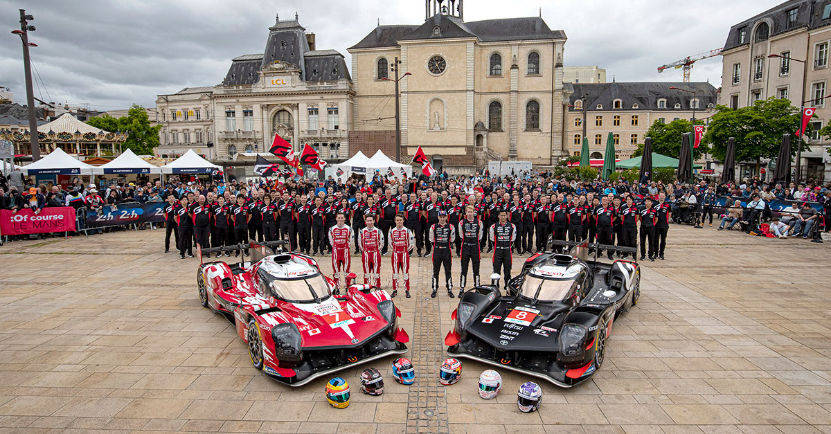 WEC2025年シーズン第4戦ル・マン24時間 公開車検 TOYOTA GAZOO Racing、GR010 HYBRIDがル・マン市内を疾走、恒例の公開車検とパレードランでレースウィーク開幕！