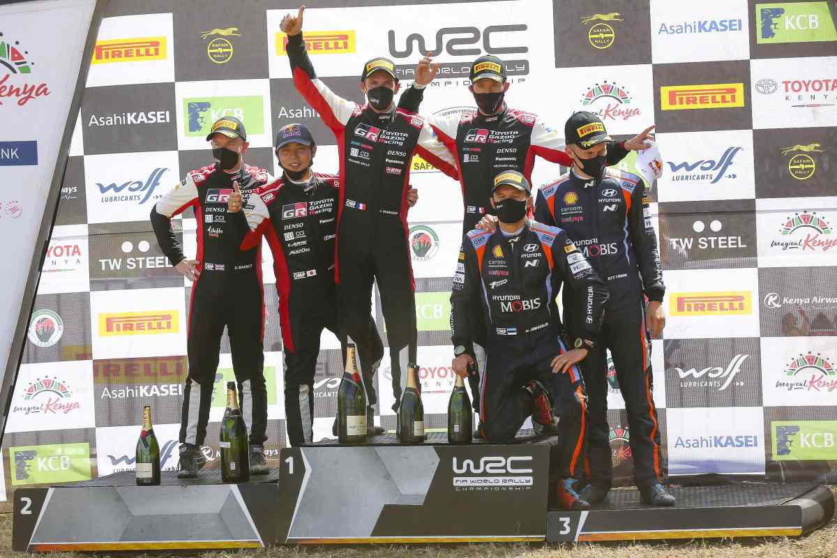 WRCな日々 DAY19 - WRC初ポディウム登壇も心からは満足できず　勝田がサファリで実感したオジエの「巧さ」