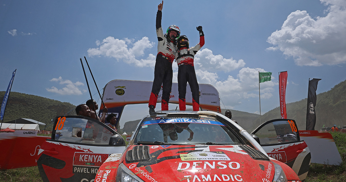 WRC初優勝を果たした勝田貴元のサファリラリー