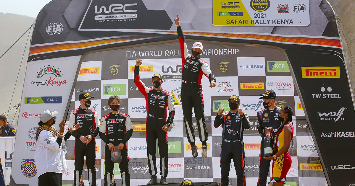 オジエが今シーズン4回目の勝利でサファリ・ラリー初制覇　WRCチャレンジプログラムの勝田は総合2位で初表彰台を獲得