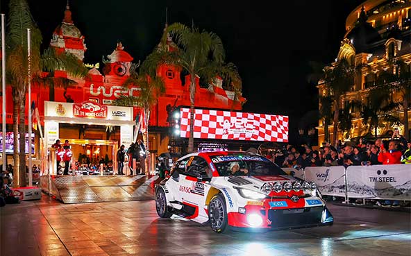 2023年WRC第1戦ラリー・モンテカルロが開幕、オジエが初日首位に、エバンスが総合2位につける