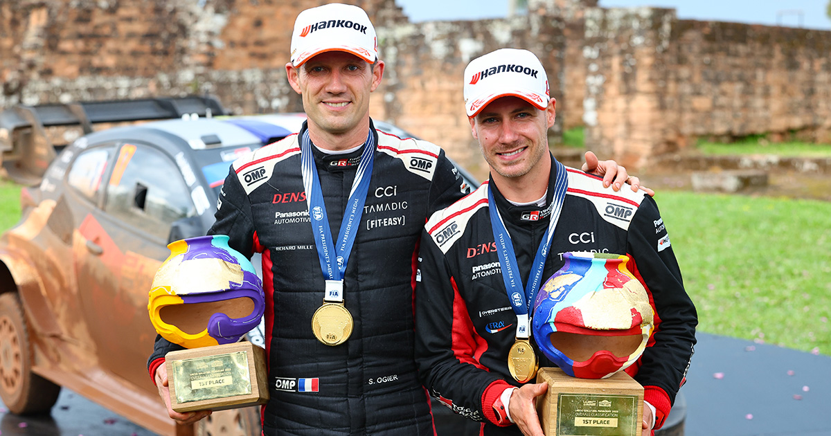 WRC初開催のパラグアイでオジエが優勝、今シーズン4勝目を獲得 エバンスは総合2位でフィニッシュしドライバー選手権首位の座を守る