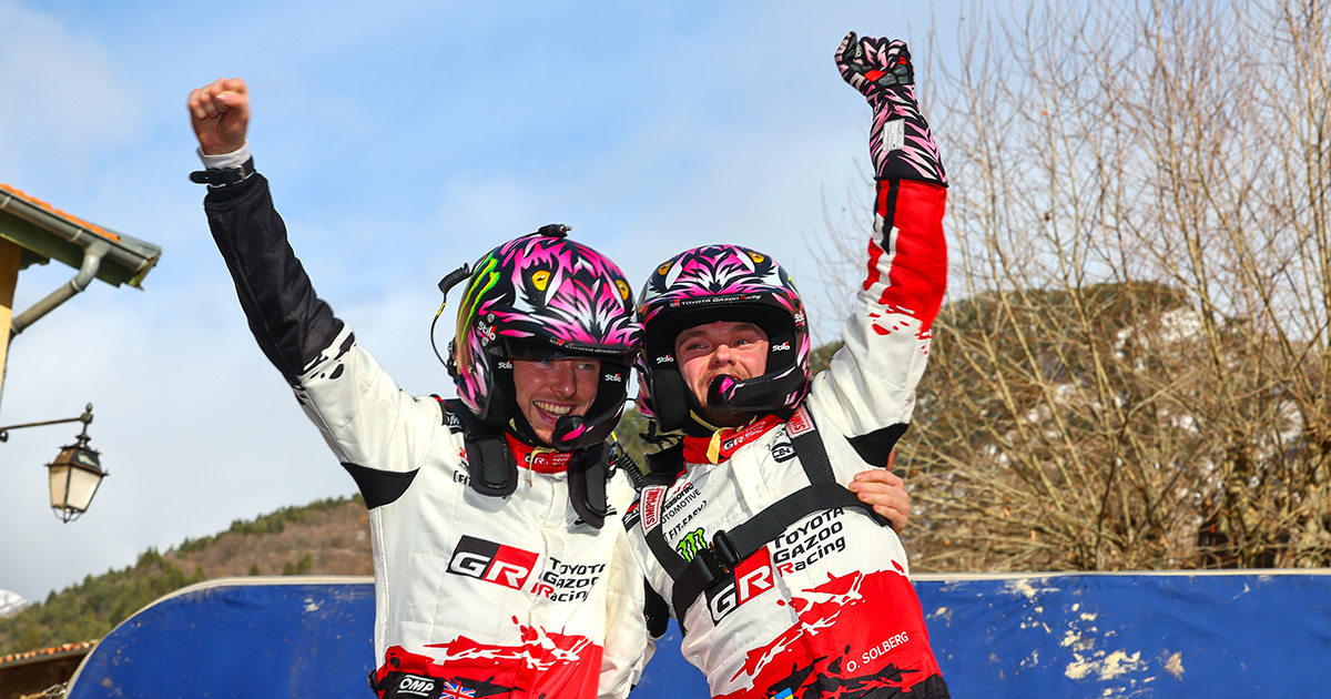 ソルベルグがラリー・モンテカルロ初優勝を達成し TGR-WRTの3クルーがモナコの表彰台を独占