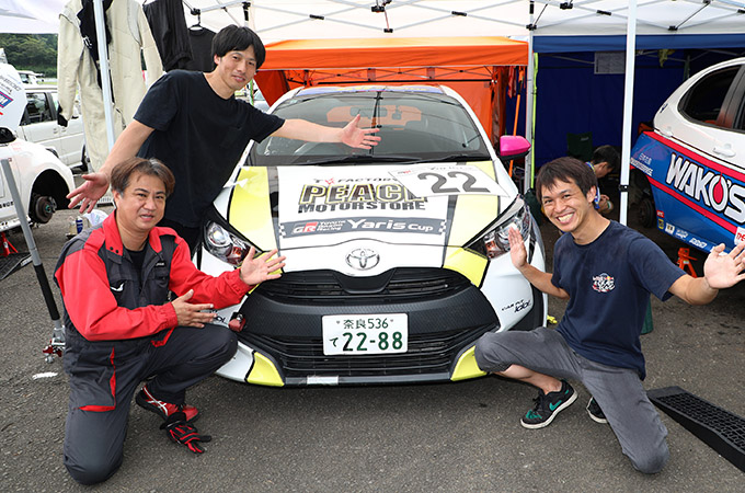 No.022   ピースモータースポーツ/  ピースMS剛式Yaris/  川福 健太 選手