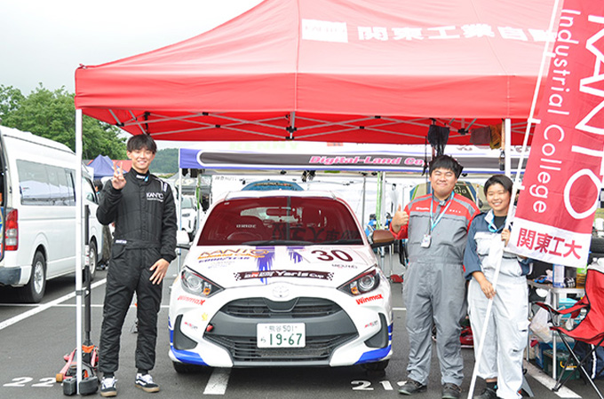 No.030   関東工業自動車大学校/  関東工業自動車大学校Yaris/  堀内 隆磨 選手