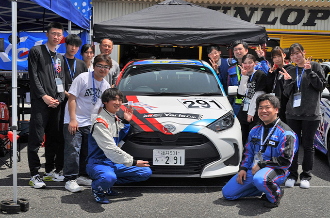 No.291  ネッツトヨタフクイレーシングクラブ /  N福井μスマイル291Yaris /  勝本 和佐 選手