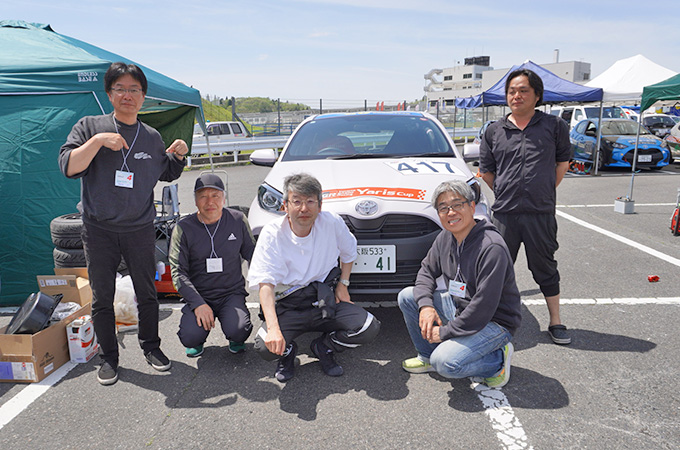 No.417   JCrossRacing /   アクティブ快ソフトレーシー・プロμYaris /  阿波根 重孝 選手