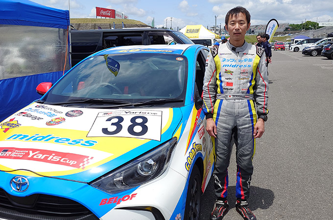 No.038 チーム ミッドレス / N中部GRGミッドレススノコ制動屋Yaris / 神谷 裕幸 選手