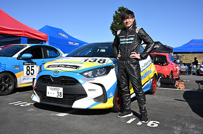 No.138 チーム ミッドレス / N中部GRGミッドレススノコYaris / 田中 凜翔 選手