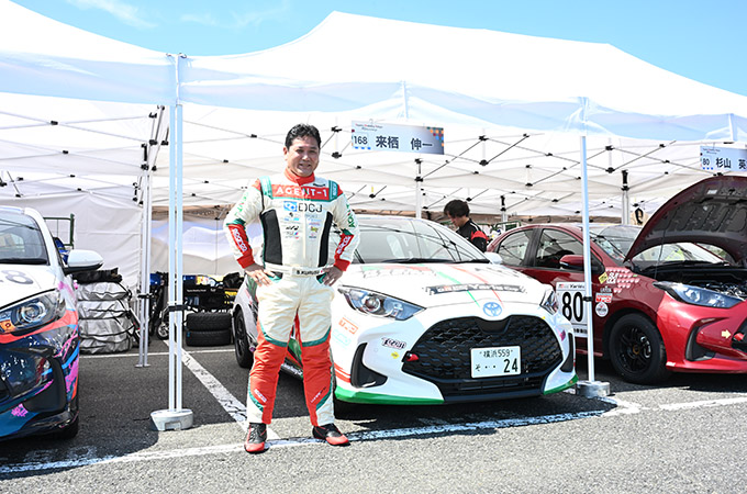 No.168 来栖 伸一 / KRS NEXUS Yaris / 来栖 伸一 選手