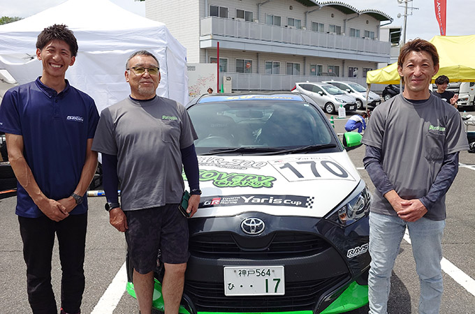 No.170 辰己 公明 / CAR-ZOOスガコー建設(株)チャージYaris / 辰己 公明 選手