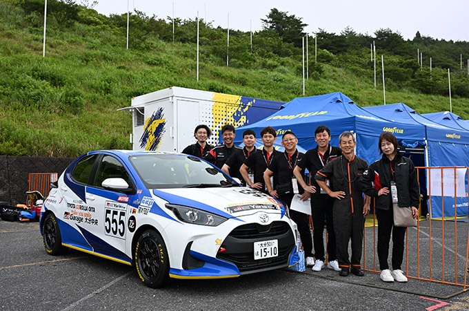 No.555 カローラ大分レーシングチーム / TCO.GRガレージ大分中央Yaris / 志水 憲次郎 選手