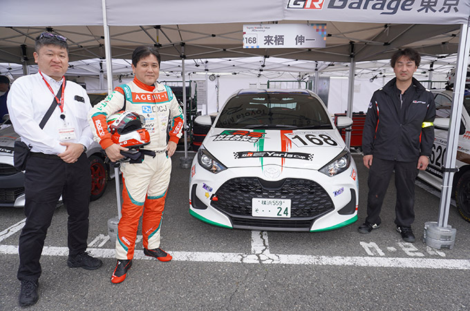 No.168 来栖 伸一 / KRS NEXUS Yaris / 来栖 伸一 選手