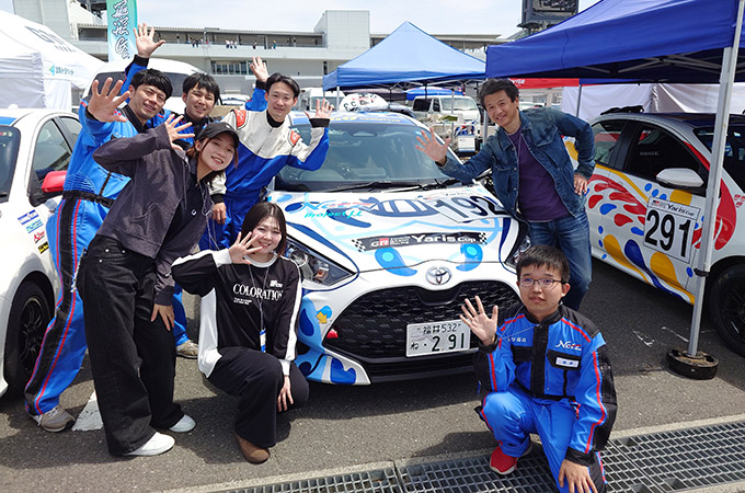 No.192 ネッツトヨタフクイレーシングクラブ / N福井μスマイル192Yaris / 清水 新太郎 選手