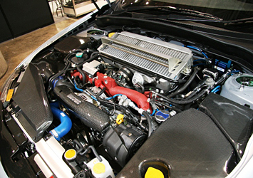 ZERO/SPORTS 1.5リッターのノーマルエンジンをEJ20に換装した上に給排気系をチューン。ミッションは6MT
