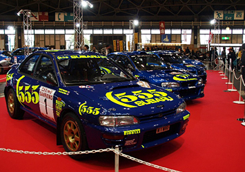 SUBARU歴代ラリーカー WRC参戦をはじめとしたSUBARU歴代のラリーカーが勢揃い