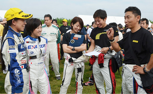 全日本選手権で活躍する選手もラリーチャレンジを楽しんだ。