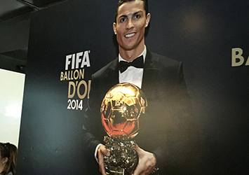 「2014バロンドール(金の玉)」はヨーロッパの最優秀選手に贈られる。