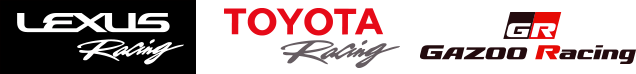 LEXUS Racing ロゴ、TOYOTA Racing ロゴ、GAZOO Racing ロゴ