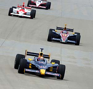 一時は首位に立ち、3位でフィニッシュしたP.カーペンティア