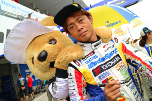 レクサス くま吉 脇坂選手と@ SUPER GT 2015年 第5戦 鈴鹿1000km