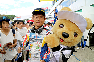 レクサス くま吉 脇坂選手と@ SUPER GT 2015年 第6戦 SUGO