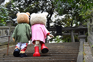 トヨタ くま吉×ルーキー 2人で階段を上る@ HAPPY NEW YEAR