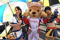 トヨタ くま吉 KYGNUS SUNOCO Team LeMansコンパニオン2人組と