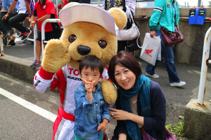 トヨタ くま吉 ダンガリーシャツの親子と@ スーパーフォーミュラ 2015年 第5戦 オートポリス