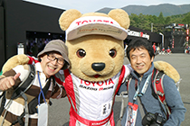 トヨタ くま吉 canonの男性2人と@ WEC 2015年 第6戦 富士6時間レース
