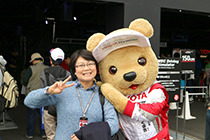 トヨタ くま吉 水色のセーターの女性と@ WEC 2015年 第6戦 富士6時間レース