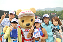 トヨタ くま吉 TOYOTA HYBRIDキャップの5人家族と@ WEC 2015年 第6戦 富士6時間レース