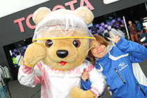 トヨタ くま吉 SUBARUファンの女性と@ WEC 2015年 第6戦 富士6時間レース