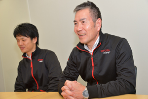 インタビューに答える永井洋治 トヨタ自動車 スーパーフォーミュラ プロジェクトリーダー