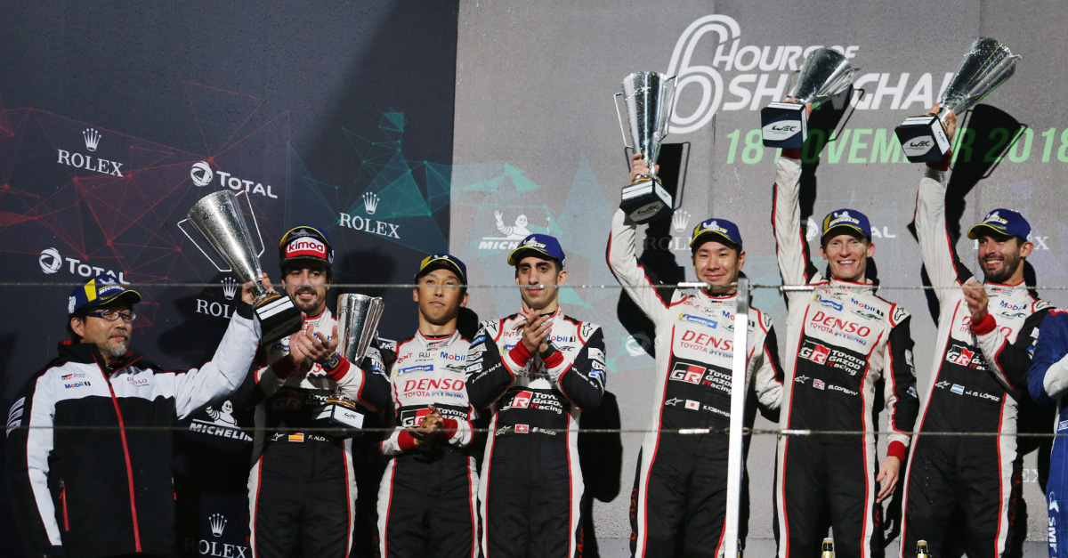 TOYOTA GAZOO Racing Team got the one-two finish in the 6 Hours of Shanghai