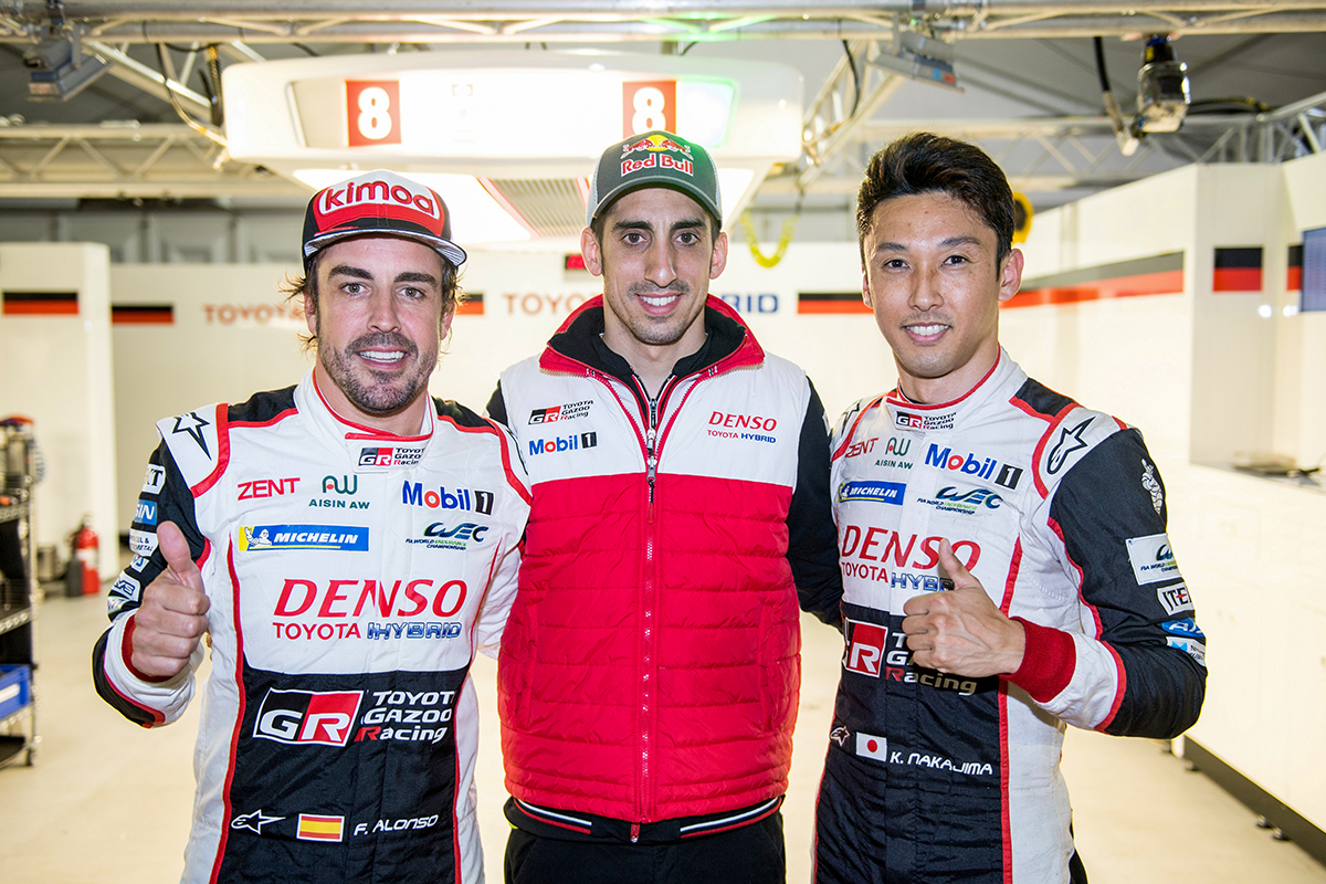 Fernando Alonso, Sébastien Buemi and Kazuki Nakajima (TS050 HYBRID #8)