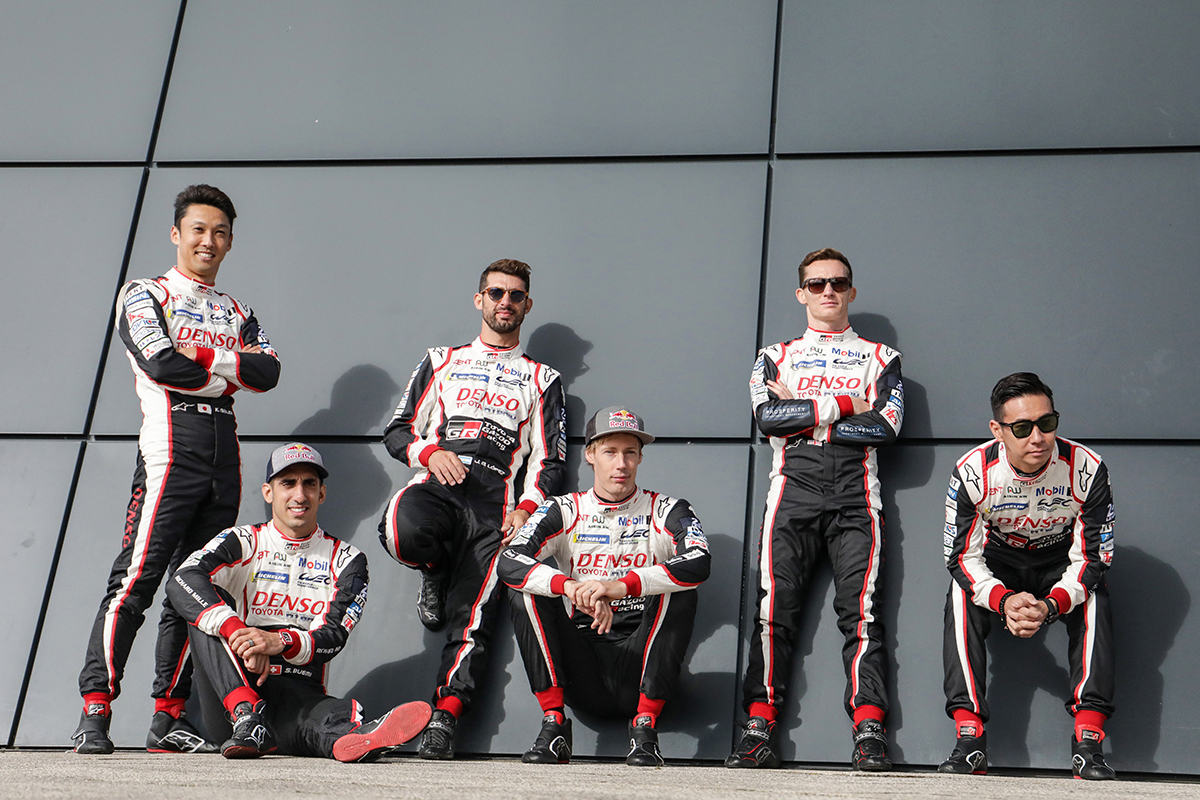 Drivers fighting WEC 2019-2020 (Kamui Kobayashi, Mike Conway, José María López, Kazuki Nakajima, Sébastien Buemi, Brendon Hartley)