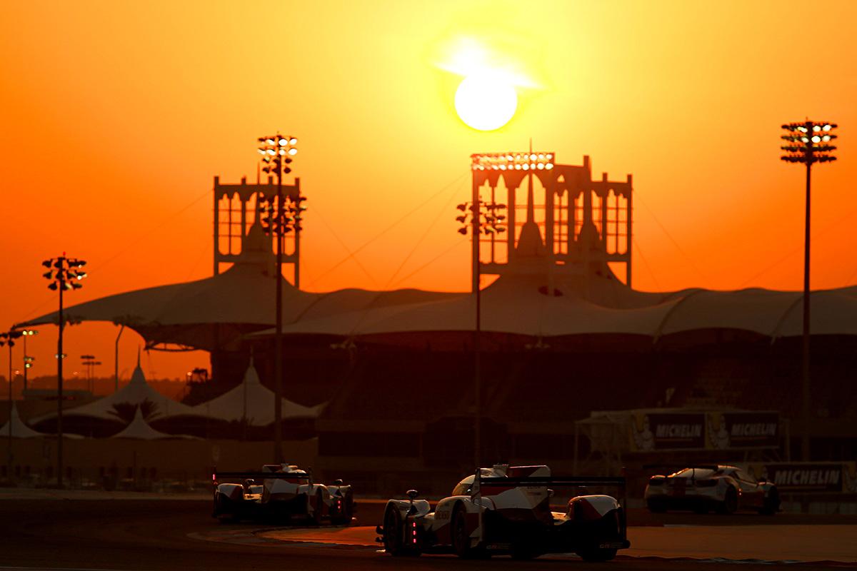 TS050 HYBRIDs running on Bahrain International Circuit